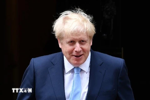 Thủ tướng Anh Boris Johnson tại thủ đô London ngày 7/8/2019. (Ảnh: AFP/ TTXVN)