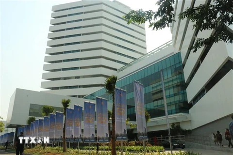 Tòa nhà trụ sở mới của Ban Thư ký ASEAN. (Ảnh: Đỗ Quyên/TTXVN)