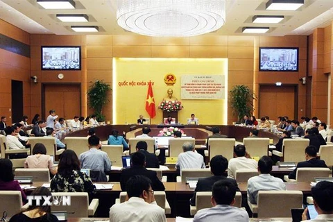 Một phiên họp của Ủy ban Tư pháp của Quốc hội. (Ảnh: Nguyễn Dân/TTXVN)