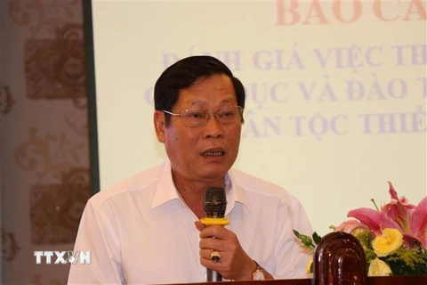 Chủ tịch UBND tỉnh Đắk Nông nhiệm kỳ 2016-2021 Nguyễn Bốn. (Ảnh: Hưng Thịnh/TTXVN)