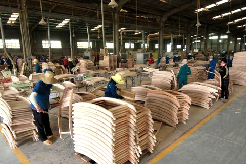 Gỗ và sản phẩm gỗ của Việt Nam. (Ảnh: Vũ Sinh/TTXVN)