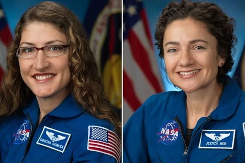 Astronauts Christina Koch (trái) và Jessica Meir. (Nguồn: CNN)