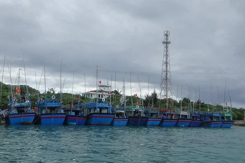 Tàu thuyền của ngư dân Khánh Hòa. (Ảnh: TTXVN phát)