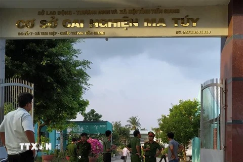 Cơ sở cai nghiện ma túy nơi các học viên bỏ trốn. (Ảnh: Nam Thái/TTXVN)
