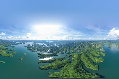 Hồ Tà Đùng, xã Đắk Som, huyện Đắk G’Long, tỉnh Đắk Nông. (Ảnh minh họa: TTXVN phát)