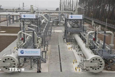 Hệ thống đường ống dẫn khí giai đoạn một của dự án Dòng chảy phương Bắc qua biển Baltic tại Lubmin, miền Đông Bắc Đức. (Ảnh: AFP/TTXVN)