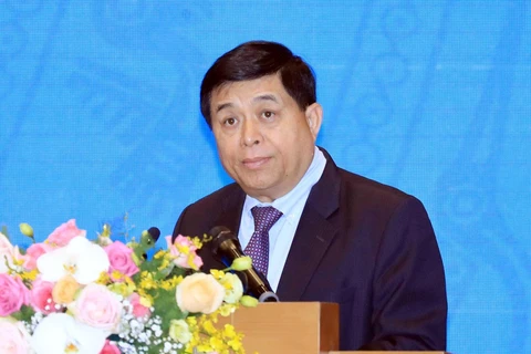 Bộ trưởng Bộ Kế hoạch và Đầu tư Nguyễn Chí Dũng phát biểu. (Ảnh: Thống Nhất/TTXVN)