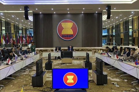 Việt Nam chủ trì cuộc họp đầu tiên Ủy ban các đại diện thường trực tại ASEAN. (Ảnh: Hữu Chiến/TTXVN)