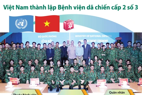 [Infographics] Việt Nam thành lập Bệnh viện dã chiến cấp 2 số 3