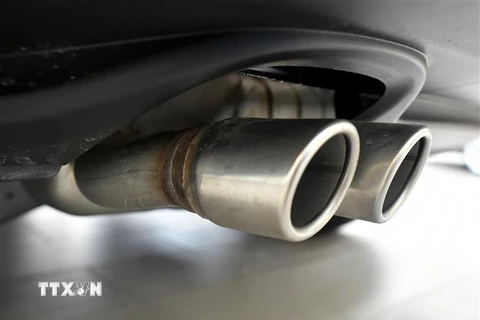 Ống xả của xe Volkswagen tại San Francisco, California, Mỹ. (Ảnh: AFP/ TTXVN)