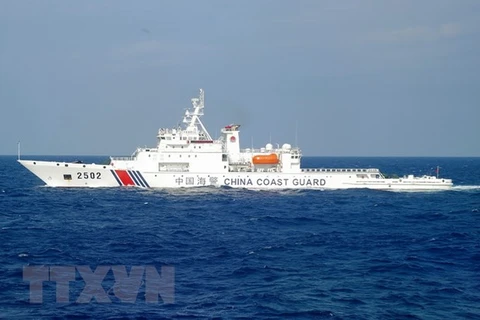 Tàu hải cảnh Trung Quốc. (Ảnh minh họa: AFP/TTXVN)