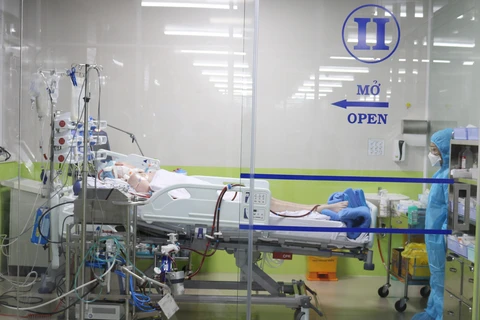 Bệnh nhân 91 đang được theo dõi, điều trị tại Bệnh viện Chợ Rẫy Thành phố Hồ Chí Minh. (Ảnh: TTXVN phát)