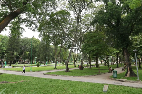 Công viên Lê Thị Riêng (Quận 1). (Ảnh: Thanh Vũ/TTXVN)