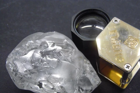 Viên kim cương khổng lồ vừa được phát hiện. (Nguồn: Gem Diamonds)
