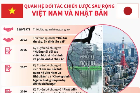 Quan hệ Đối tác chiến lược sâu rộng Việt Nam và Nhật Bản