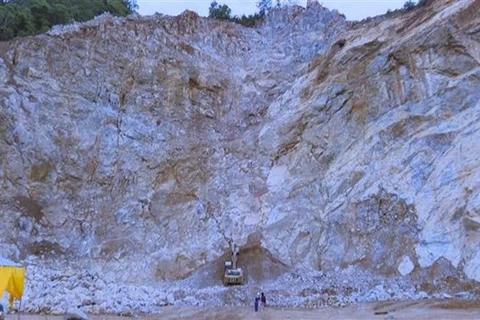 Một mỏ khai thác đá. (Ảnh minh họa: Xuân Tư/TTXVN)