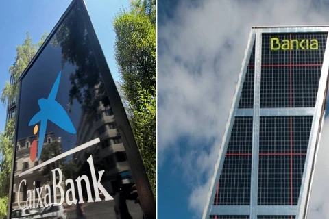 CaixaBank và Bankia, hai ngân hàng lớn thứ ba và thứ tư của Tây Ban Nha, đã thông qua việc sáp nhập vào tháng Chín. (Nguồn: cincodias.elpais.com)