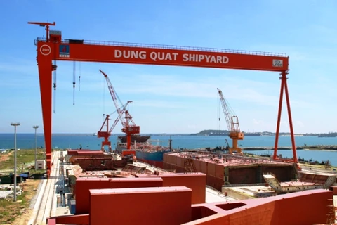 Dự án nhà máy đóng tàu Dung Quất. (Nguồn: dqsy.vn)