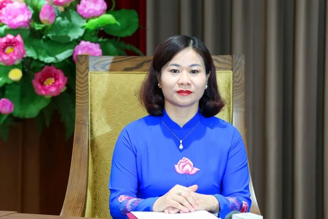 Phó Bí thư Thường trực Thành ủy Hà Nội Nguyễn Thị Tuyến. (Ảnh: TTXVN phát)