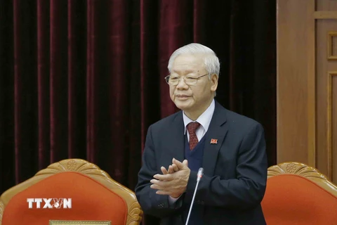 [Photo] Đồng chí Nguyễn Phú Trọng được bầu làm Tổng Bí thư