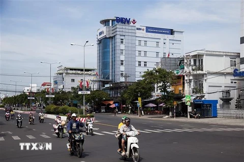 Đại lộ Trần Phú, trung tâm thành phố Rạch Giá. (Ảnh: Hồng Đạt/TTXVN)
