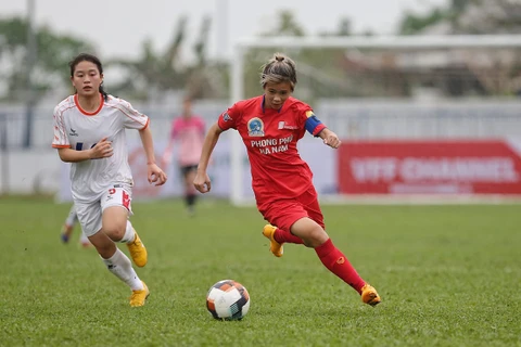 Trận khai mạc giữa U19 nữ Phong Phú Hà Nam và U19 nữ Sơn La diễn ra lúc 16h15. (Nguồn: Vff.org.vn)