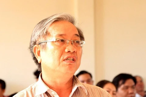 Bị cáo Bùi Quang Ánh, nguyên Giám đốc Trung tâm Kỹ thuật tài nguyên và môi trường tỉnh Bạc Liêu. (Nguồn: noichinh.vn)