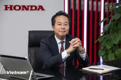 Ông Daiki Mihara, tân Tổng Giám đốc Honda Việt Nam. (Ảnh: Văn Xuyên/Vietnam+)
