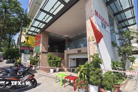 Khách sạn Phú An được dùng làm nơi cách ly các trường hợp F1 của bệnh nhân mắc COVID-19 tại Đà Nẵng. (Ảnh: Văn Dũn/TTXVN)