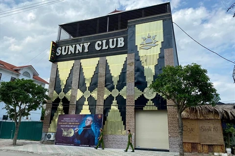 Hình ảnh quán bar-karaoke Sunny ở tỉnh Vĩnh Phúc. (Nguồn: laodong.vn)