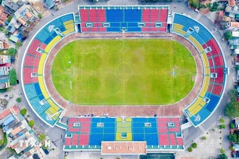Quảng Ninh đầu tư cải tạo sân vận động Cẩm Phả phục vụ SEA Games 31. (Ảnh: TTXVN phát)