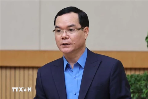 Chủ tịch Tổng Liên đoàn Lao động Việt Nam Nguyễn Đình Khang. (Ảnh: Thống Nhất/TTXVN)