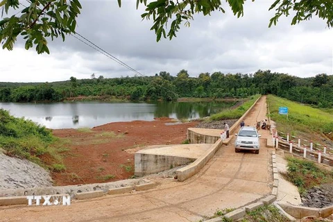 Công trình thủy lợi Hồ số 3 (xã Đắk Ngo, huyện Tuy Đức, tỉnh Đắk Nông). (Ảnh: Hưng Thịnh/TTXVN)