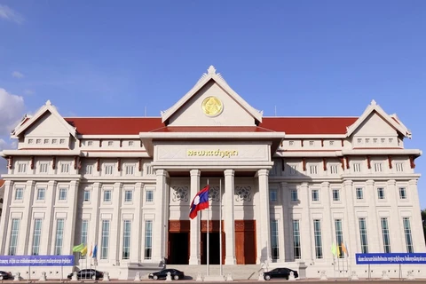 Toàn cảnh tòa nhà Quốc hội Lào. (Ảnh: Phạm Kiên/TTXVN)