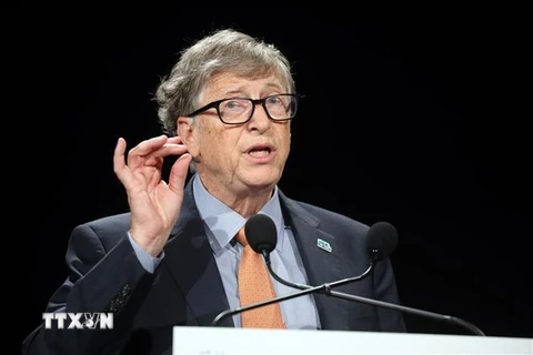 Tỷ phú Mỹ Bill Gates. (Ảnh: AFP/TTXVN)
