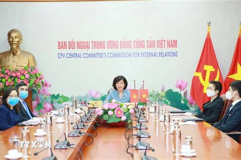 Đoàn đại biểu Đảng Cộng sản Việt Nam dự cuộc họp lần thứ 36 của Ủy ban Thường trực Hội nghị Quốc tế các Chính Đảng Châu Á (ICAPP). (Ảnh: Phương Hoa/TTXVN)