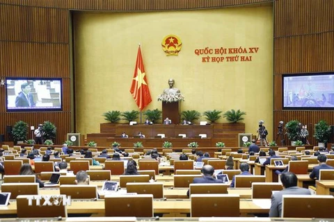 Viện trưởng Viện Kiểm sát nhân dân tối cao Lê Minh Trí phát biểu giải trình, làm rõ một số vấn đề đại biểu Quốc hội nêu. (Ảnh: Doãn Tấn/TTXVN)