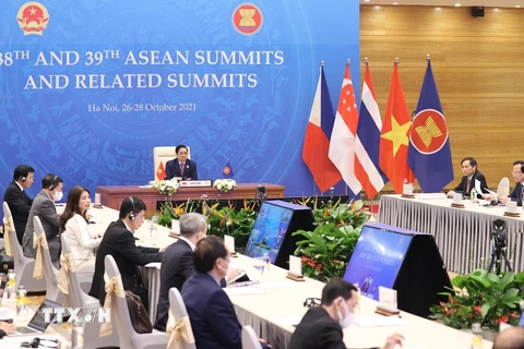Thủ tướng Chính phủ Phạm Minh Chính tham dự Lễ bế mạc Hội nghị cấp cao ASEAN lần thứ 38, 39. (Ảnh: Dương Giang/TTXVN)