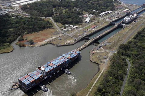 Hàng hóa qua kênh đào Panama. (Nguồn: Reuters)
