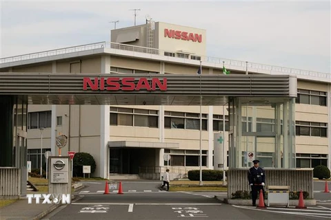 Quang cảnh bên ngoài nhà máy sản xuất ôtô Oppama thuộc Hãng Nissan Motor Co., ở Yokosuka, tỉnh Kanagawa, Nhật Bản. (Ảnh: AFP/TTXVN)