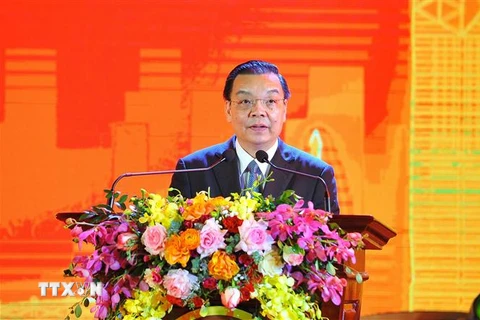 Chủ tịch UBND TP. Hà Nội Chu Ngọc Anh. (Ảnh: Minh Đức/TTXVN)