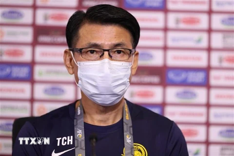 Huấn luyện viên Tan Cheng Hoe. (Ảnh: Hoàng Linh/TTXVN)
