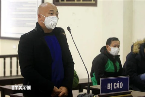 Bị cáo Nguyễn Xuân Đường (tức Đường “Nhuệ”) tại phiên tòa. (Ảnh: Thế Duyệt/TTXVN)