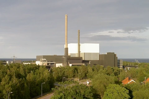 Nhà máy điện hạt nhân Thụy Điển. (Nguồn: dronedj.com)
