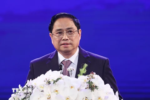 Thủ tướng Phạm Minh Chính phát biểu tại Lễ trao giải thưởng VinFuture. 