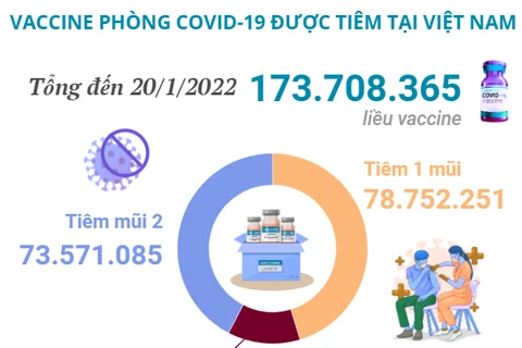 [Infographics] Cập nhật số liều vaccine COVID-19 được tiêm ở Việt Nam