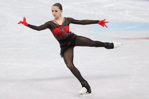 Vận động viên trượt băng nghệ thuật của Nga Kamila Valieva. (Nguồn: Time)