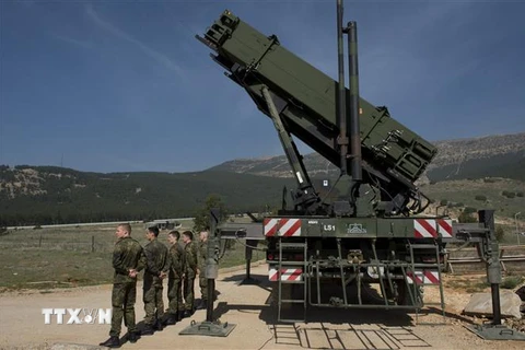 Hệ thống tên lửa phòng không Patriot của Đức. (Ảnh: AFP/ TTXVN)