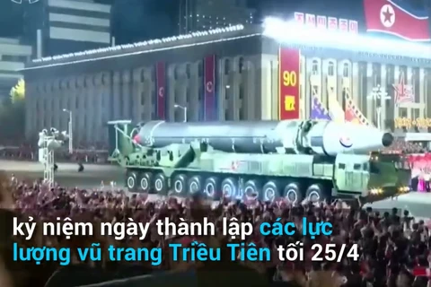 [Video] Kho vũ khí hiện đại trong lễ duyệt binh của Triều Tiên
