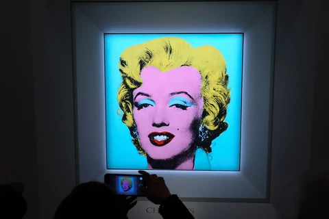 Bức họa "Shot Sage Blue Marilyn". (Nguồn: CNN)